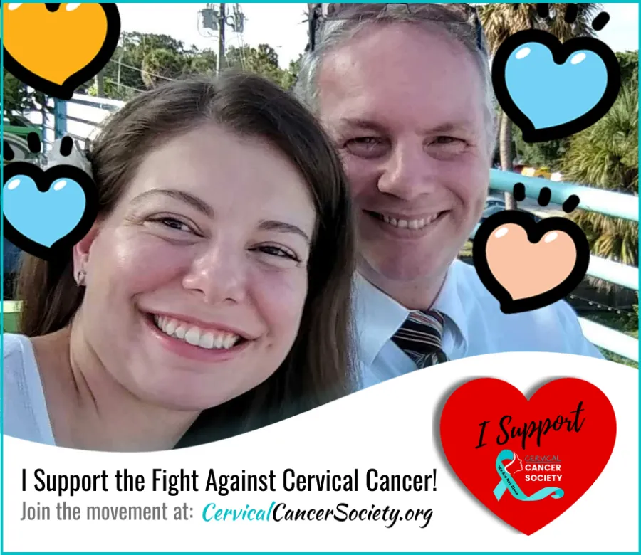 I Supported Cervical Cancer Society Heart